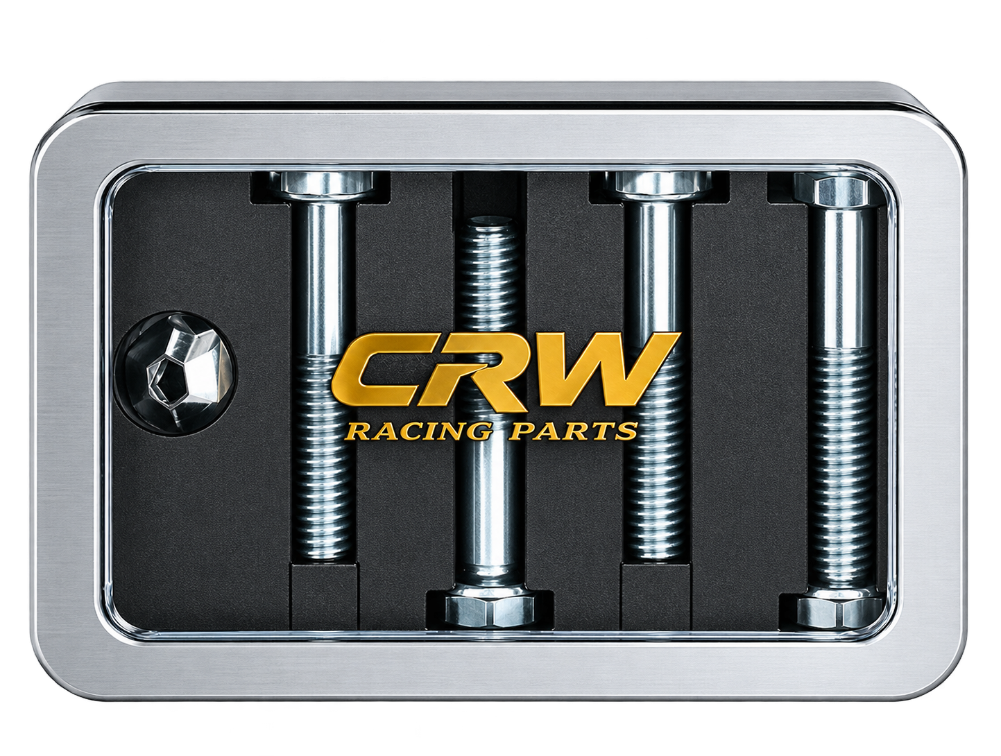 CRW Titanium Safety Screws — Brembo M4/MFZ caliper hardware, M10